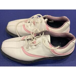 FOOTJOY Women's US 5 eComfort‎ Extra Comfort Golf Shoes 98639 White / Pink